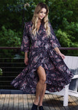 Cienna Designs - Allegra Long Sleeve Wrap Dress