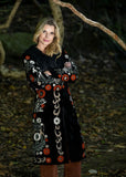 Cienna Designs - Long Black Velvet Coat