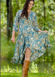 Cienna Designs - Teal Wrap Dress