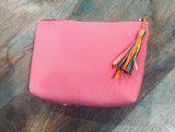 Multi Coloured Raffia Crochet Cotton Handmade Clutch